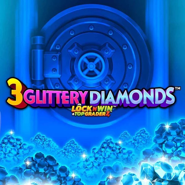 3 Glittery Diamonds slot visual from PearFiction Studios available on betpointcasino.ca