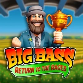 Big Bass Return to the Races online game logo by Pragmatic Play on betpointcasino.ca