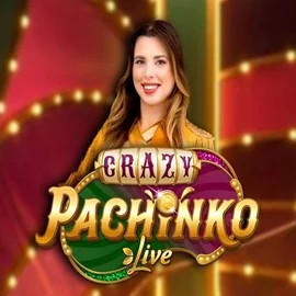 Crazy Pachinko slot logo by Evolution at Betpoint Casino