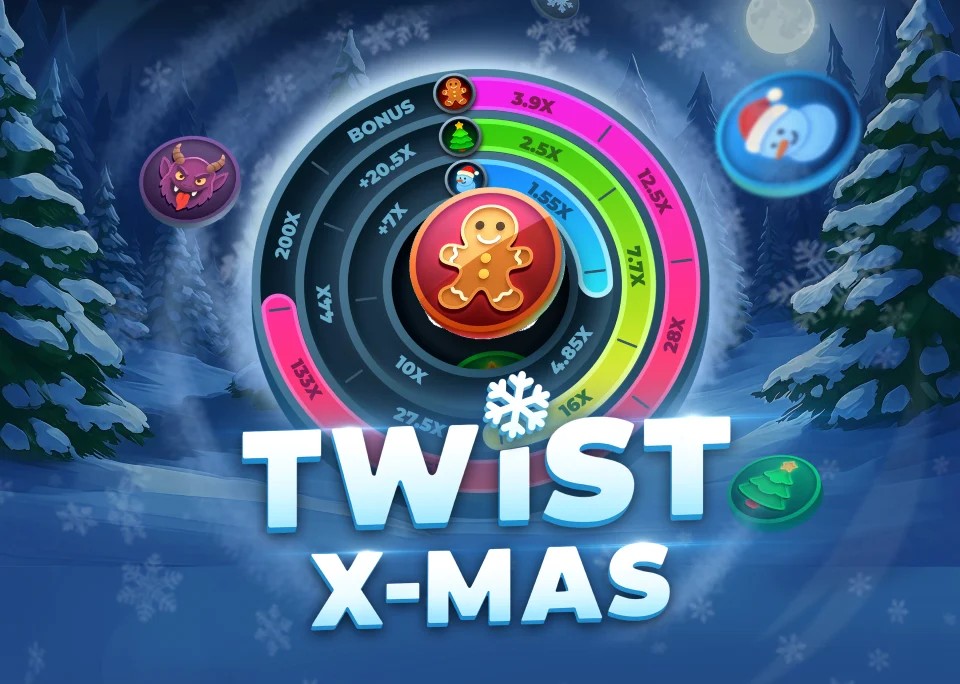 Twist X-mas logo by InOut Betpoint Casino